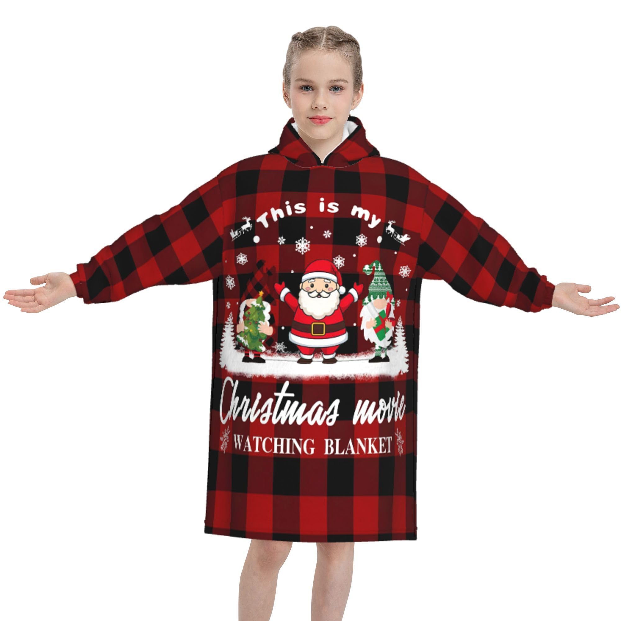 Blanket Hoodie for Women - Cozy Wearable Flannel Fleece Hooded Blanket with Pocket,Oversized Snuggie Hoodie Gifts for Women