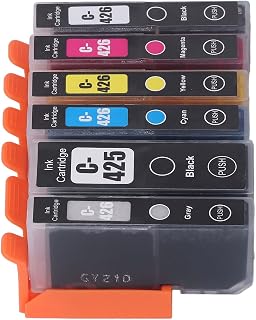 printer cartridge, ink cartridge set high efficiency multi colors good compatibility stable output plastic housing for company use(bk bk c m y gy 6 colors)