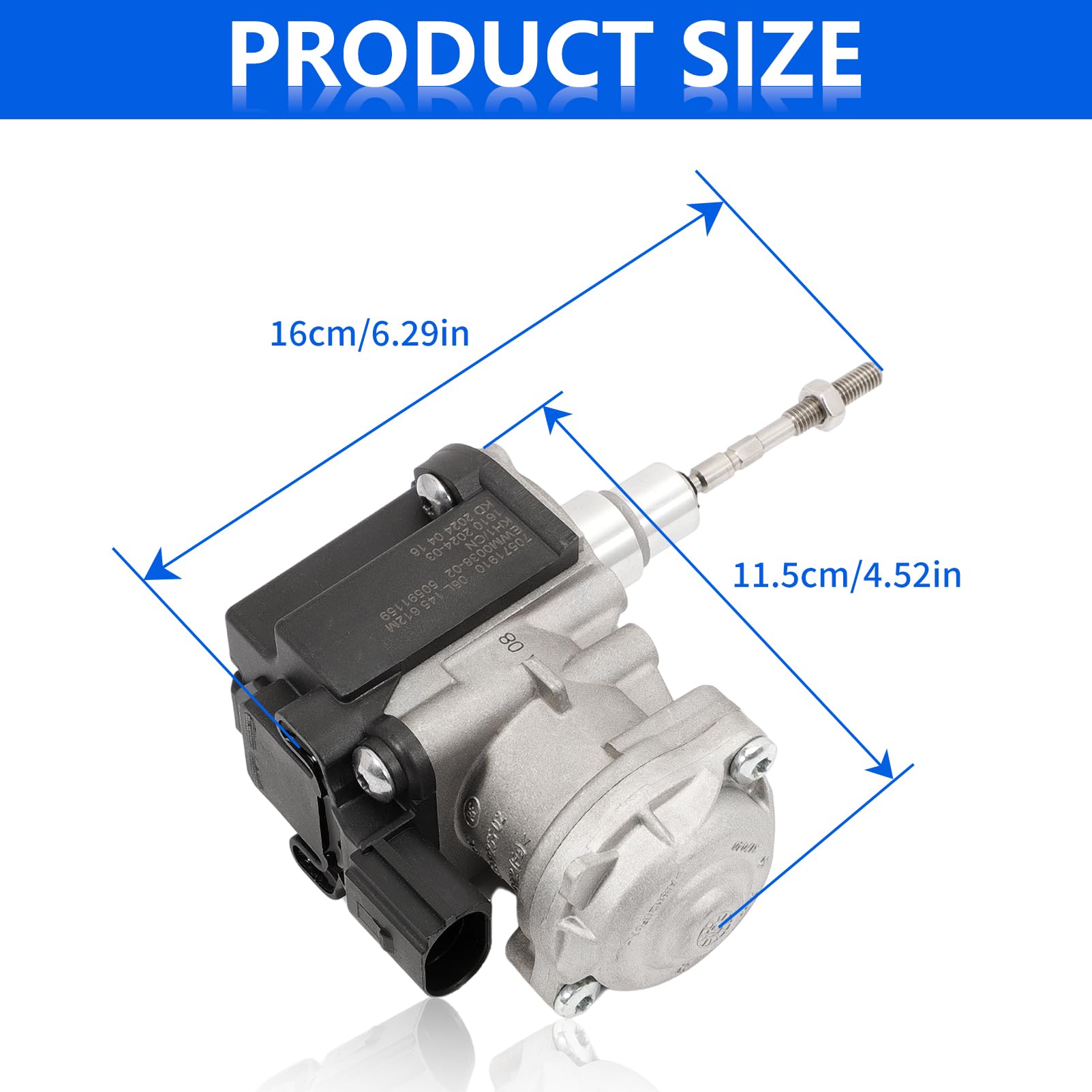 Appareil de commande de turbocompresseur, compatible avec A4 A5 A6 A7 1.8TFSI, régulateur de pression de turbocompresseur avec 06L145612M 06L145654C 06L145654CV 06L145725S