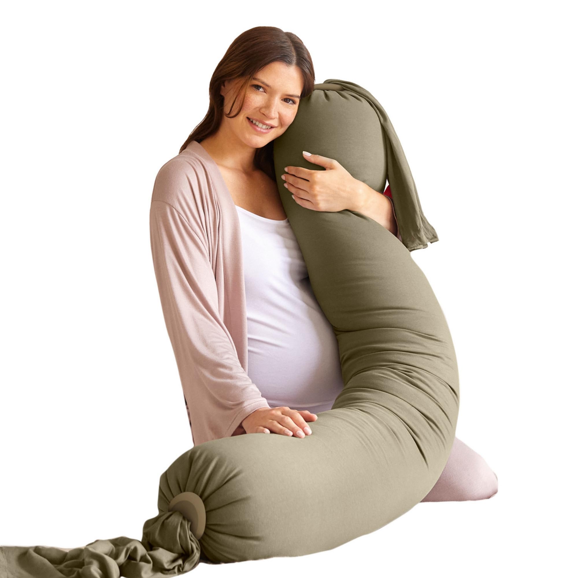 Bbhugme Pregnancy Pillow Kit Dusty Olive