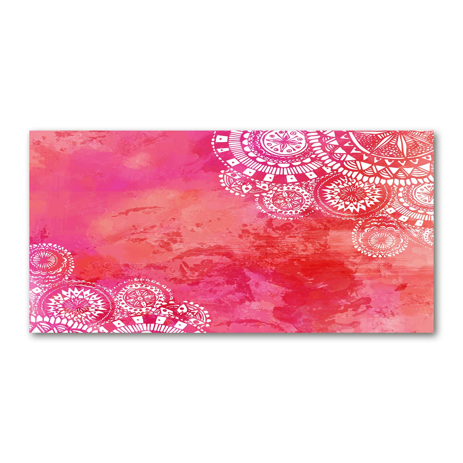 Tableau sur verre 120x60 cm pour habiller un grand mur vide de salon avec style