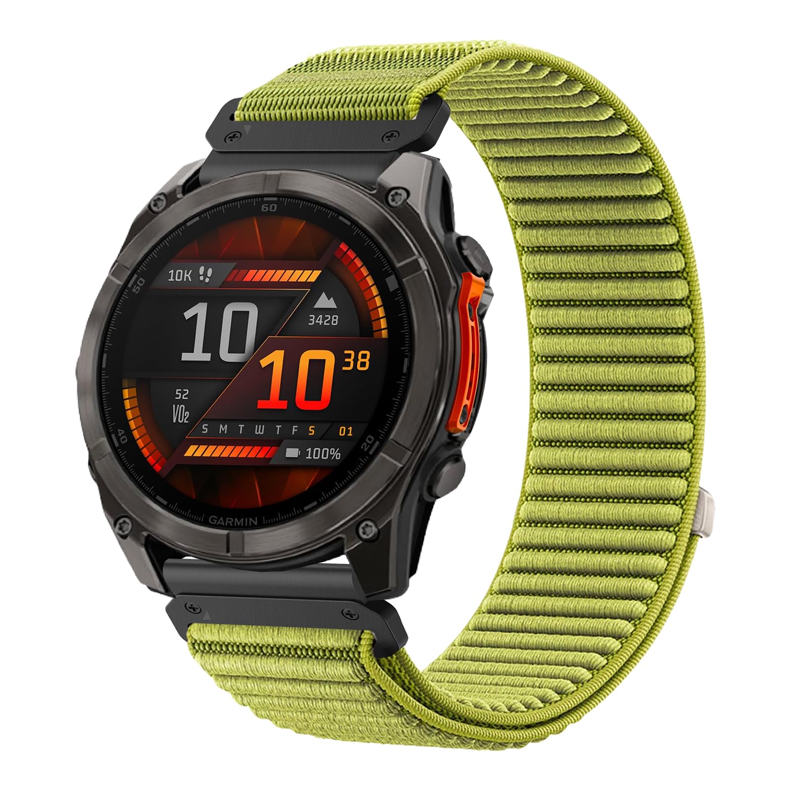 TOPsic 22mm Nylon Correa para Fenix 8 47mm/Fenix 7, Reemplazar Pulsera Sport Loop Correa para FENix 7 Pro/FEnix 6/6 Pro/FEnix 5/5 Plus/Instinct 2/Instinct 3 E 45mm/Forerunner965/955/945 — view 11