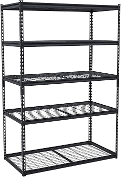 GarveeTech Heavy Duty Garage Shelving Unit, 60 in L x 24 in W x 78 in H Adjustable Storage Shelves, 2500 LBS Load Capacity, Durable Metal Shelves for Garage Organization, Basement, Workshop