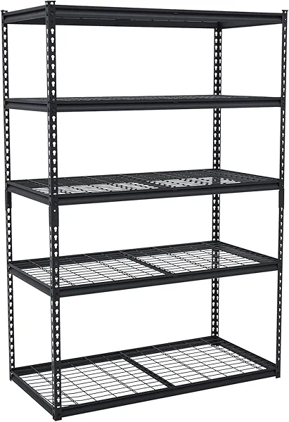 GarveeTech Heavy Duty Garage Shelving Unit, 60" L x 24" W x 78" H Adjustable Storage Shelves, 2500Lbs Load Capacity, Durable Metal Shelves for Garage Organization, Basement, Workshop
