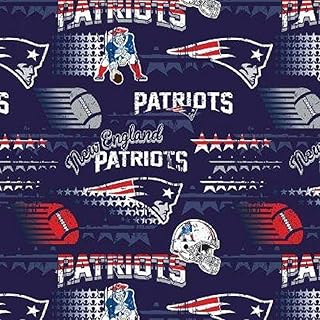 New England Patriots Official 1 Yard Cotton Fabric - Amazon's Choice
