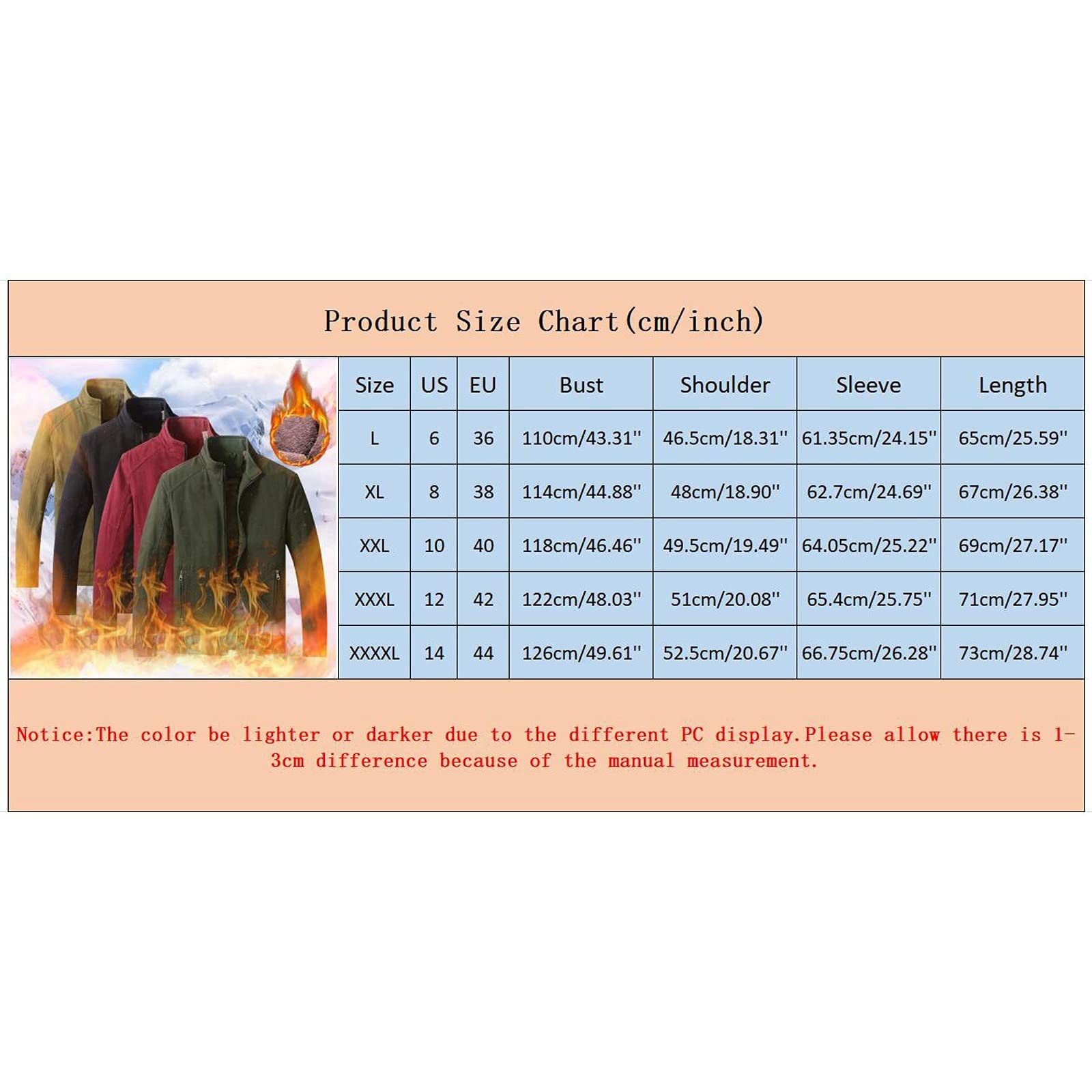 Chaqueta Polar Hombre Talla Grande, Chaqueta de otoño e Invierno para Hombre, Top Informal a la con Cuello levantado, Abrigo Lavado de algodón Grueso de Terciopelo