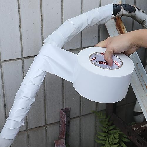 Miniatura 2 de JIALAI HOME Cinta adhesiva blanca de 4 pulgadas, grado industrial, 4 pulgadas x 55 yardas (164 pies), 9 mil resistente, impermeable, fuerte,