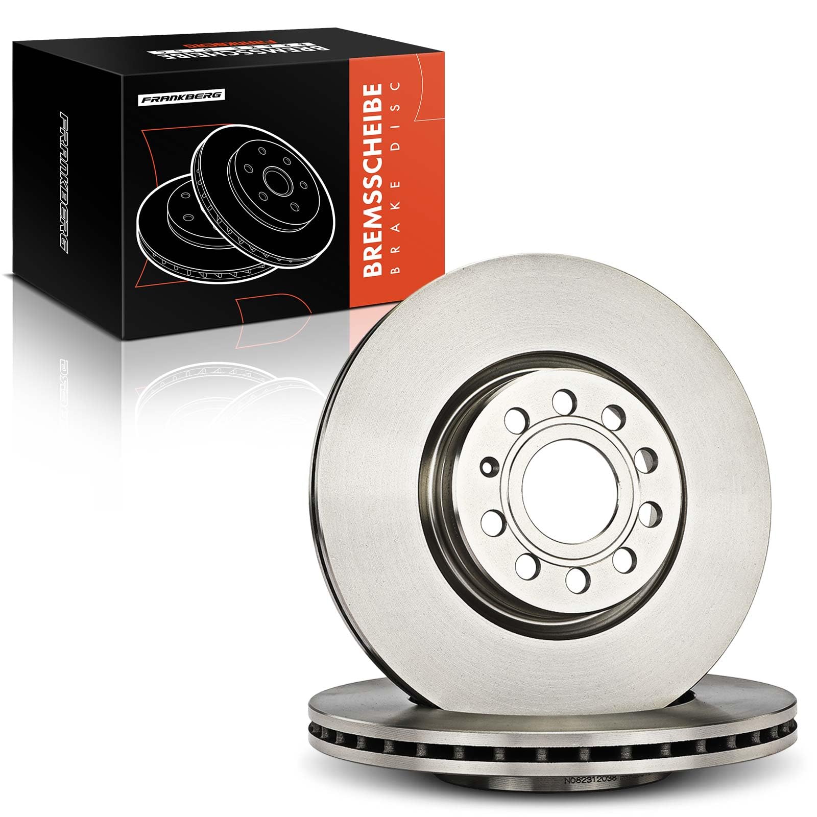 Frankberg 2 x tarcze hamulcowe, tarcze hamulcowe, przednie kompatybilne z Cadd.y IV MPV SAB SAJ 2,0 L 2015-2020 Golf V 1K1 1,4 l 3,2 l 2003-2008 Passa.t 362 1,4 l 3,6 l 2010-2014 Replace # 1K066 15301