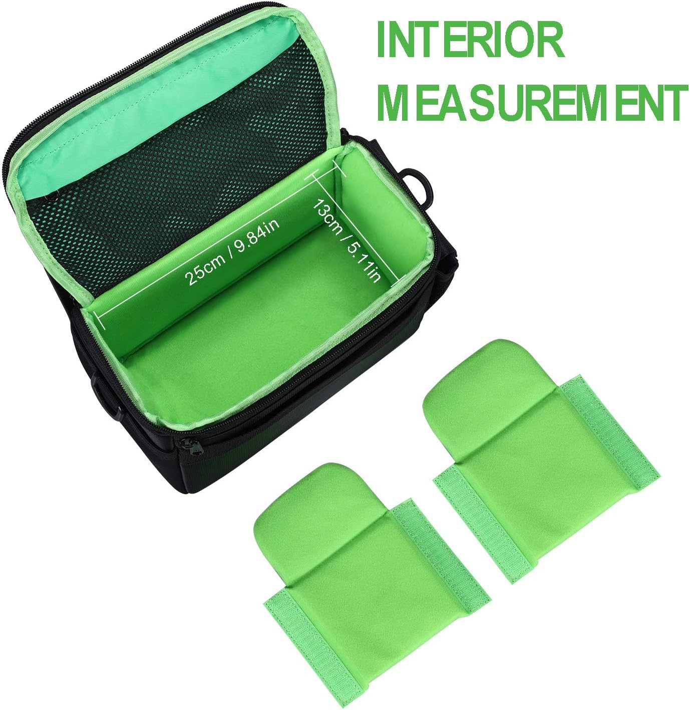 Estarer Camera Shoulder Bag Case, DSLR Camera Bag Water-Resistant for Nikon Canon Sony Mirrorless Cameras and Lenses