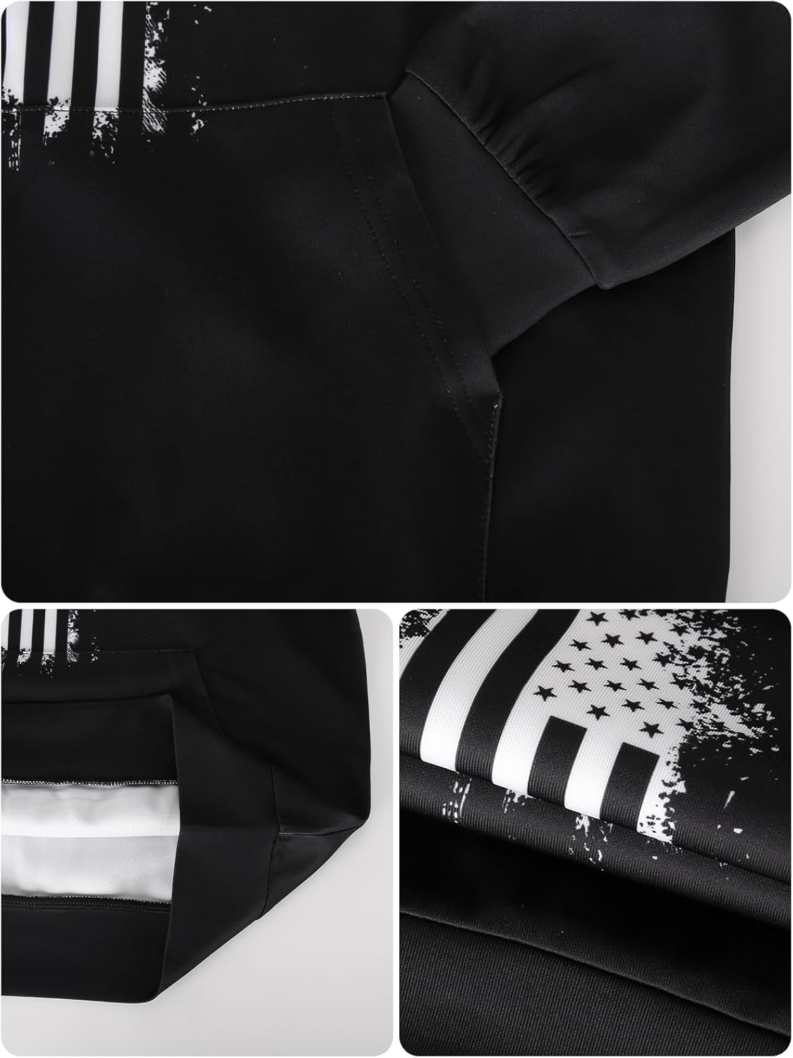 3D Printed Hoodies For Boys Girls Kids Sweatshirts Pullover Novelty Cool Clothes Black Red - Image 7