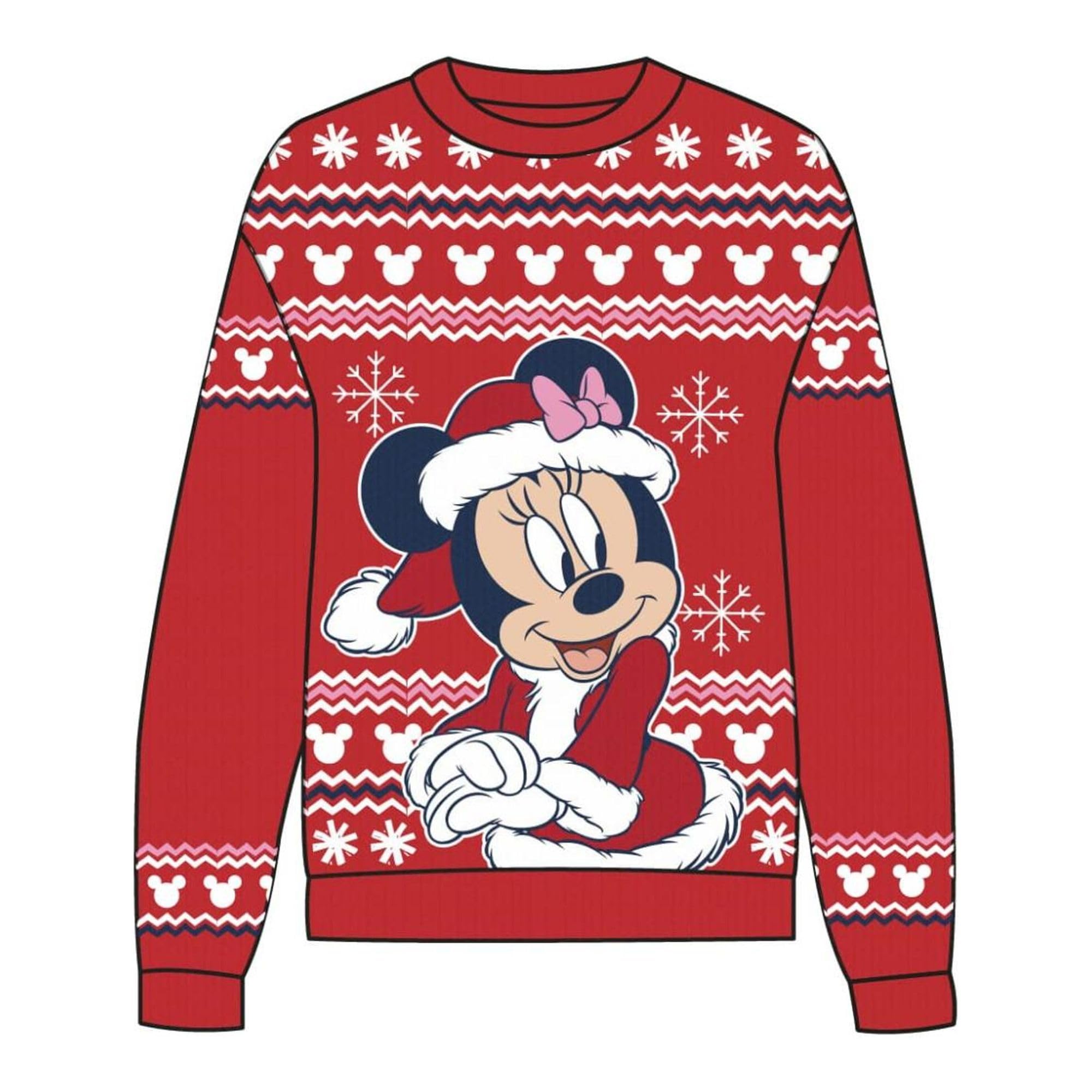 CERDÁ LIFE'S LITTLE MOMENTS | Mickey or Minnie Christmas Knitted Sweater for Children/Adults Disney Christmas Sweater, Minnie Kids, 5 Years