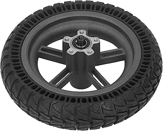 Scooter elétrico pneu traseiro favo de mel, liga de alumínio scooter elétrico cubo de roda de pneu traseiro de borracha de alta resistência para manutenção