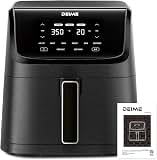 DEIME Air Fryer 7.2 QT 1700W Oilless Oven Healthy Cooker Air Fryers Large Capacity with 8 Presets, LCD Touch Screen, Customerizable Cooking, Non-Stick Basket (Black) — image 9