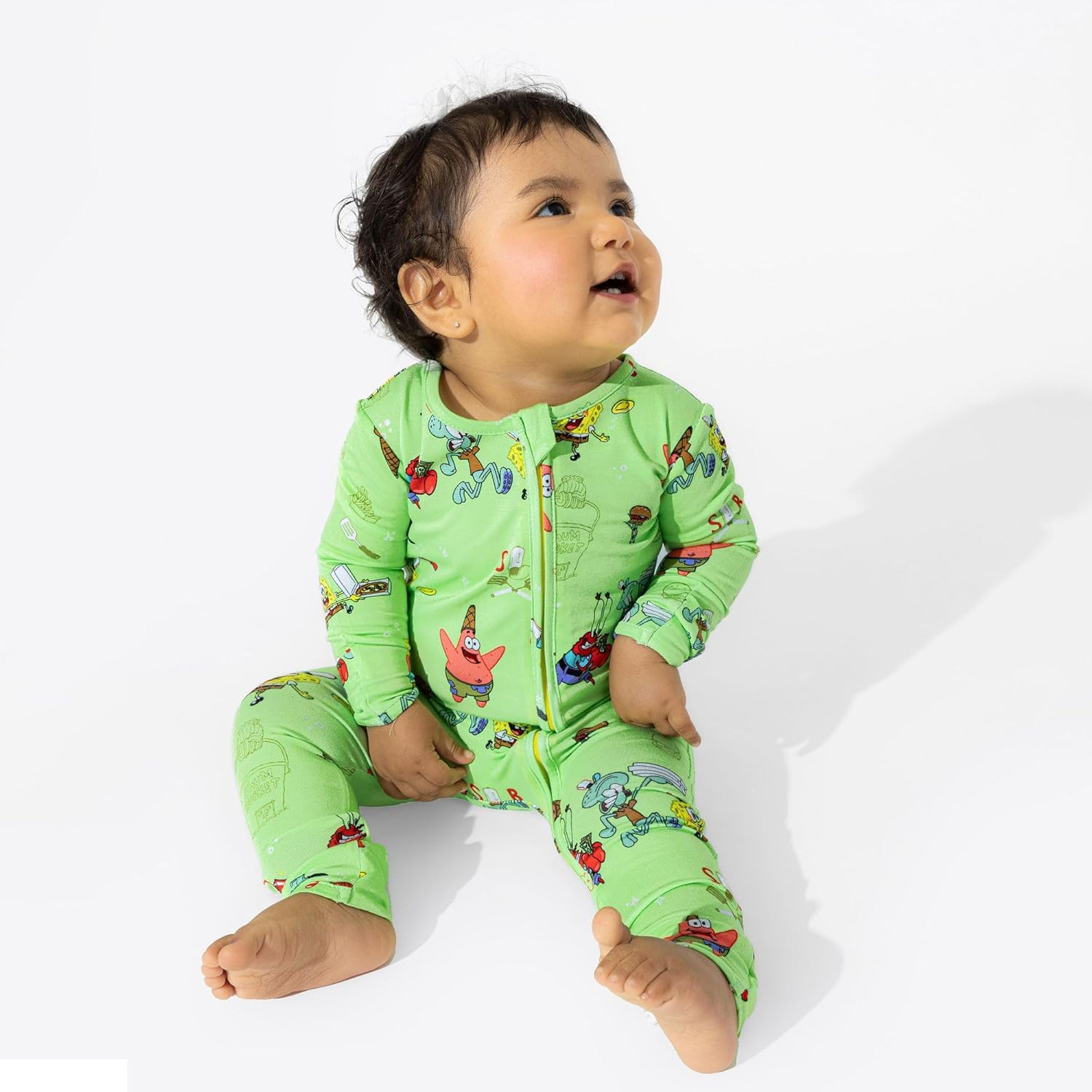 Bellabu Bear SpongeBob SquarePants Rayon from Bamboo Convertible Footie for Baby Boys & Girls