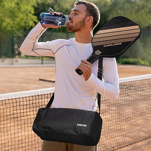 Miniatura 5 de Juego de 2 palas de pickleball 4 raquetas de pickleball aprobadas por USAPA, fibra de vidrio Superficie de fibra de carbono y núcleo de panal de