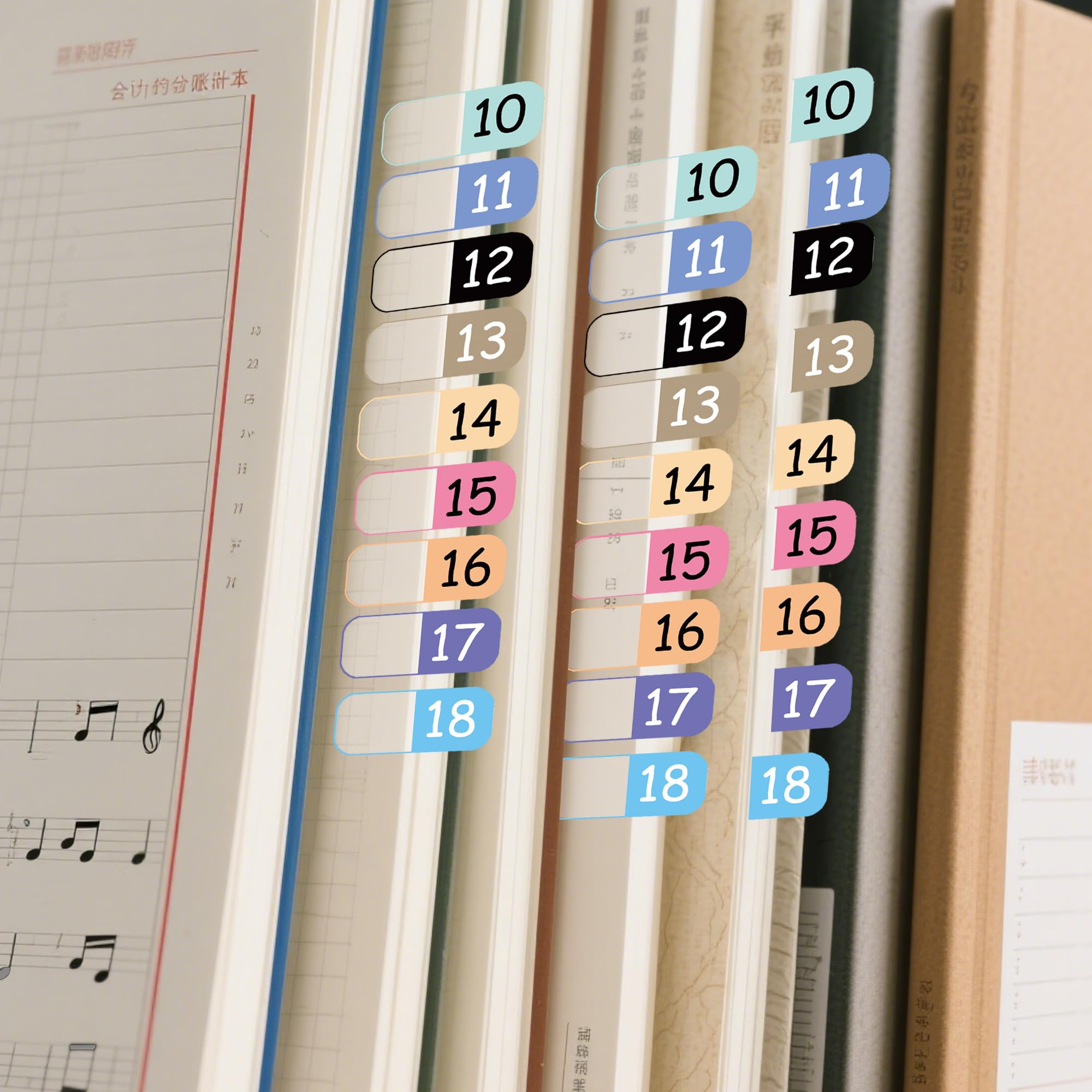 1 to 30 Number Index Labels Multicolor Alphabet Tabs A-Z Tab