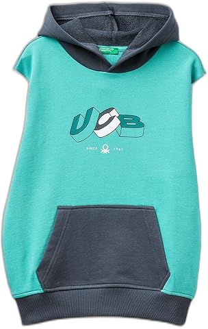 United Colors of Benetton Maglia C/CAPP. M/L 3j68c205k Felpa con Cappuccio Bambini e Ragazzi