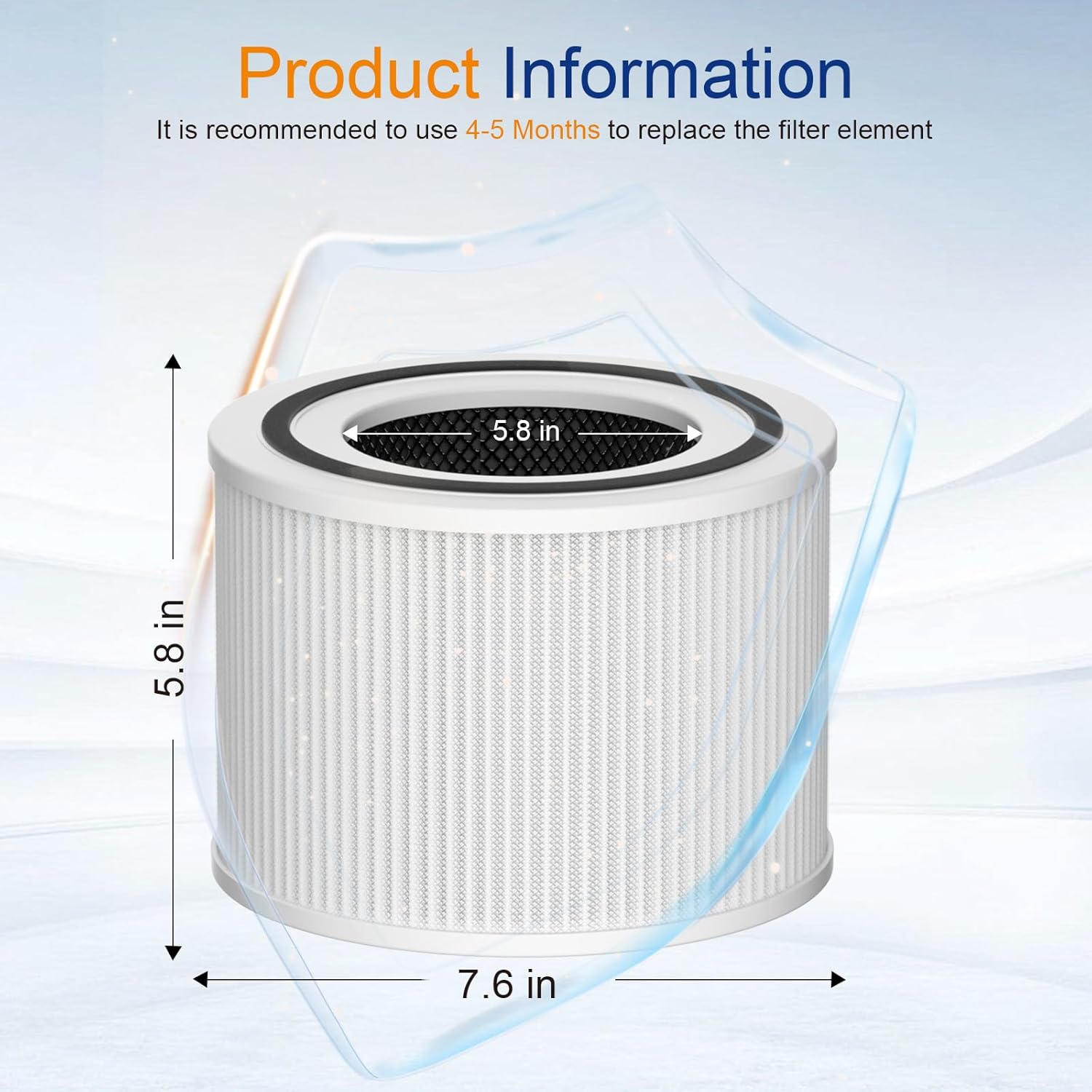 True HEPA 14 240 Replacement Filter Compatible With Puroair 240 Air Purifier, High-Efficiency 3-in-1 HP-14 with Activated Carbon Filter, Pack of 2, By Ouheal - Image 7