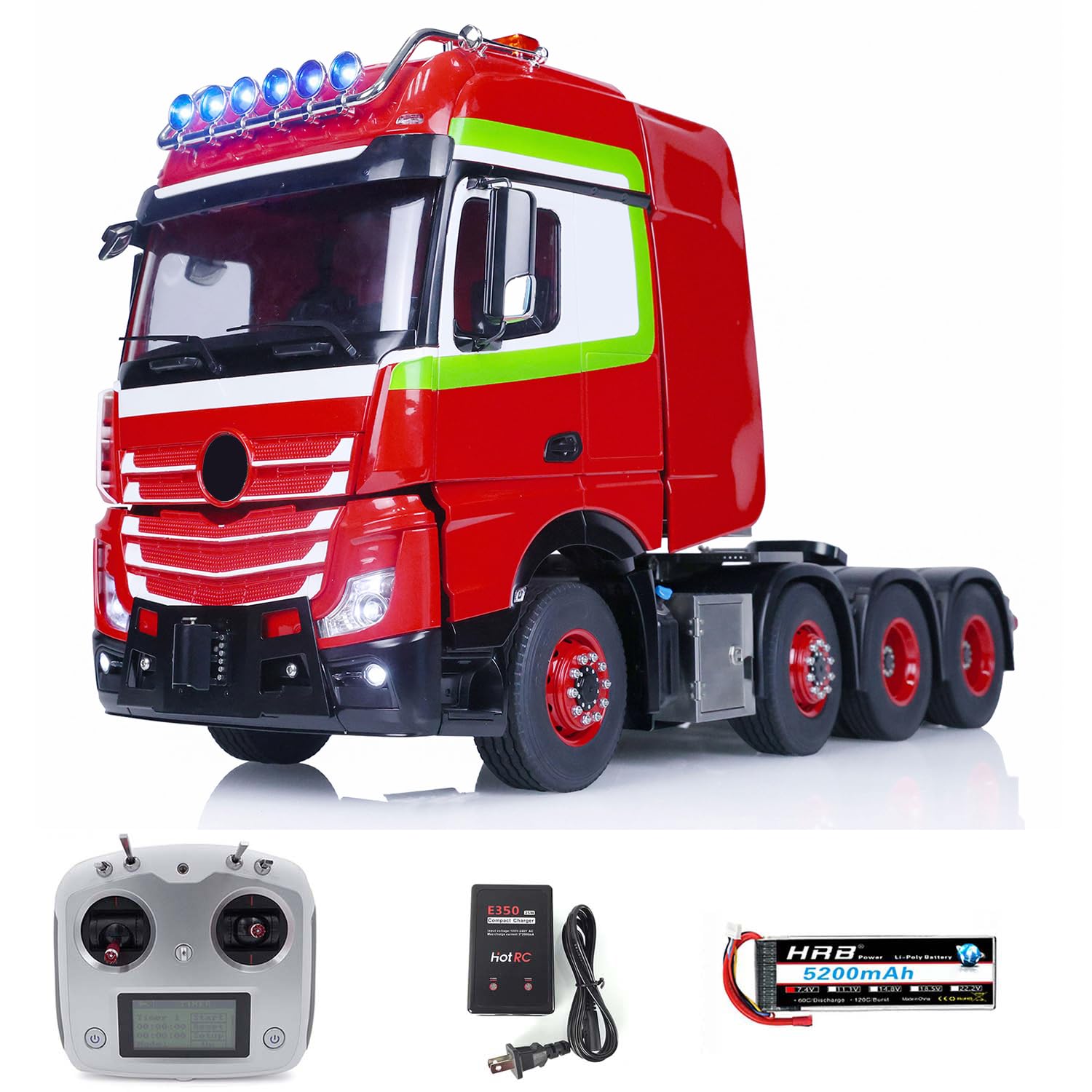 TOUCAN RC HOBBY 1 14 8x8 Remote Control Tractor Trucks Differential Lock Axles 3Speed Gearbox Metal Chassis Toucan