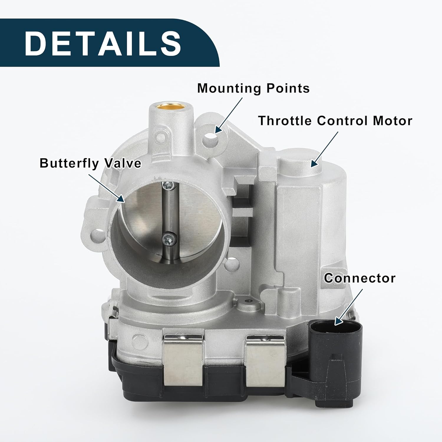 Electronic FUEL INJECTION Throttle Body Assembly for VW Polo Seat Ibiza IV Mii Consistent No.04C133062D | Throttle Body Actuator Black 1 Pcs