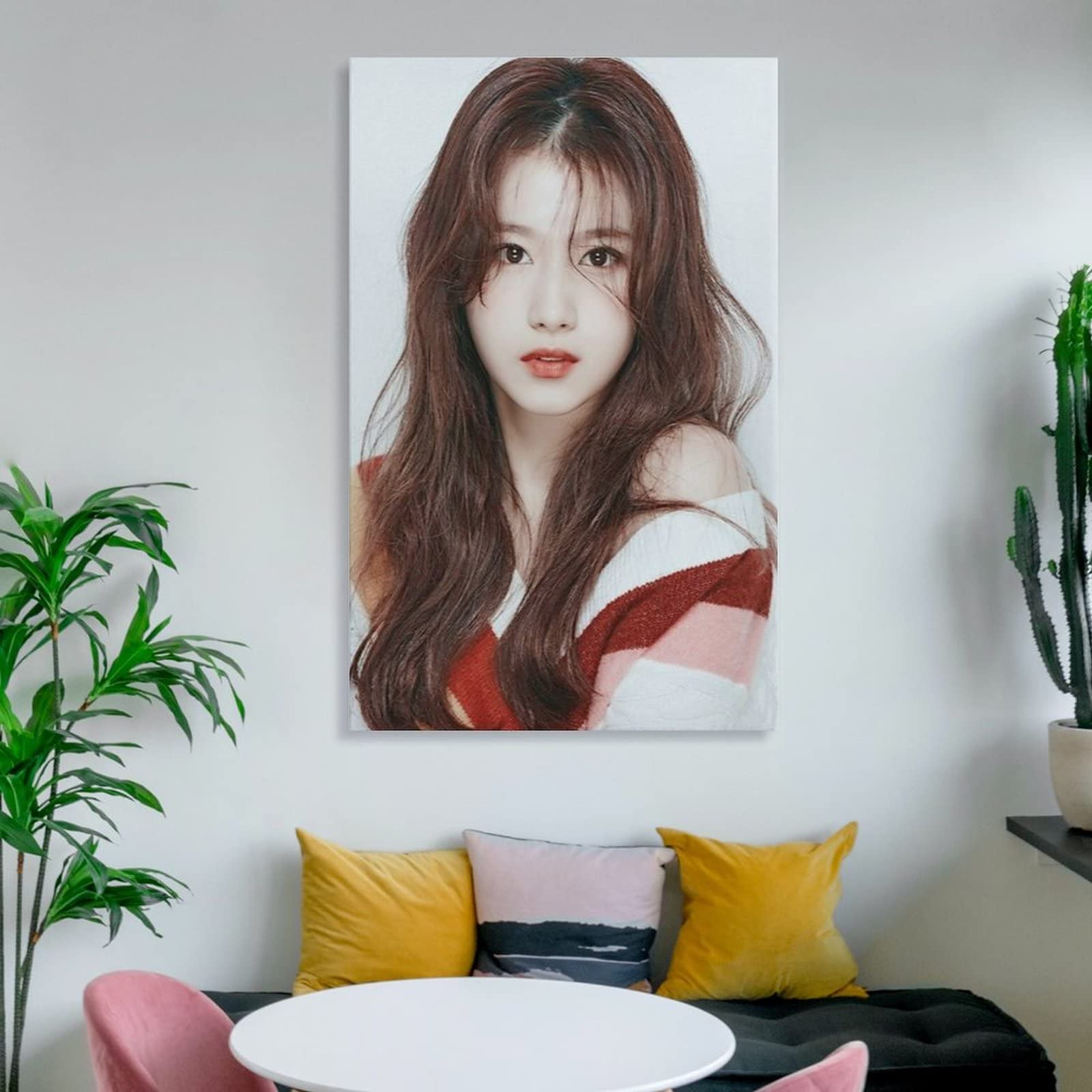 Amazon.co.jp: TWICE 湊崎紗夏2 壁掛け 壁アート 装飾画 油画 写真 壁