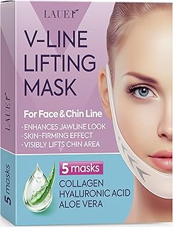 Línea de mascarilla de contorno en forma de V...