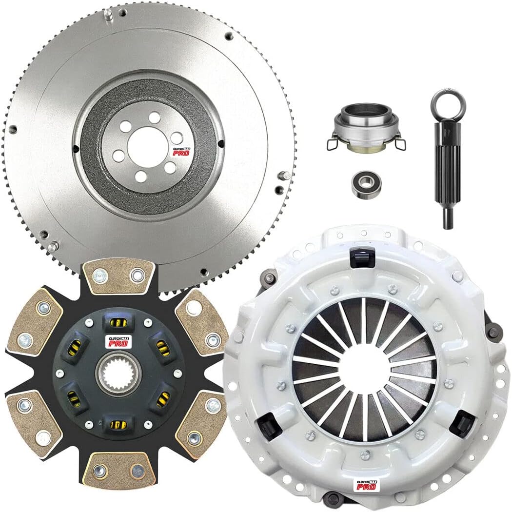ClutchMaxPRO Performance Stage 3 Clutch Kit with Flywheel Compatible with 1989-1992 Toyota 4Runner Pickup 1993-1995 Toyota Pickup 4 Runner 2WD only 2.4L 22R 22RE (CP16058HDCFW-ST3)