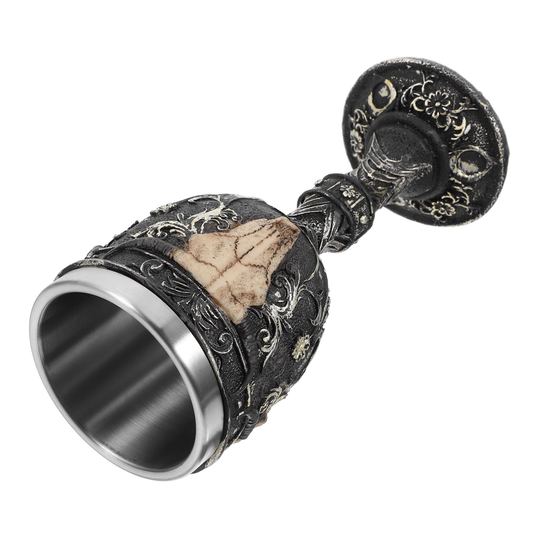 Gobelet acier inoxydable tête de mort Halloween verre de collection