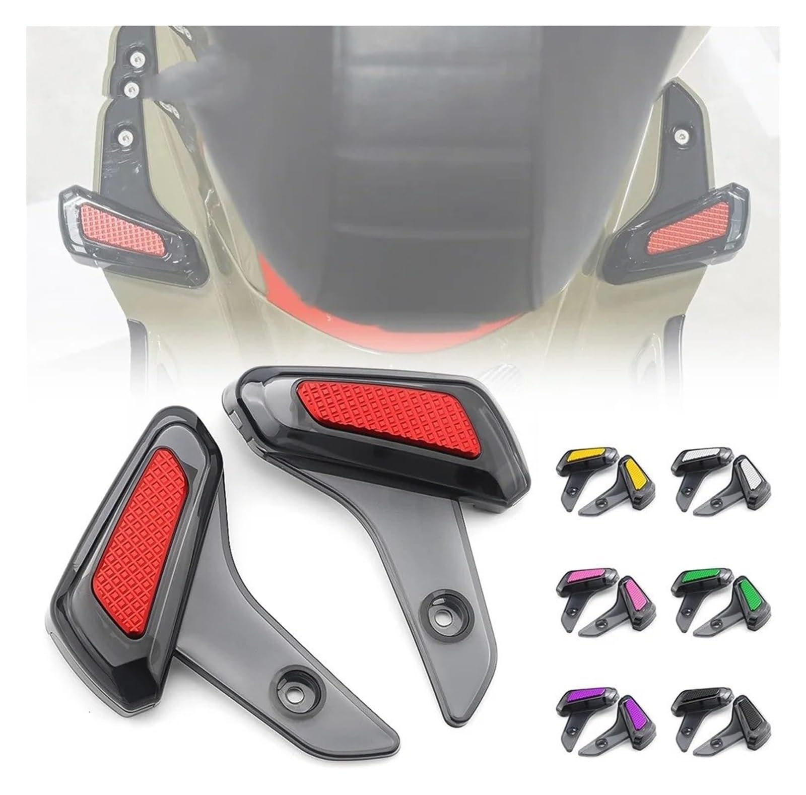 Poggiapiedi Moto Per Vespa Per Sprint Per Primavera 50 125 150 Pedana Passeggero Posteriore Moto(Black)