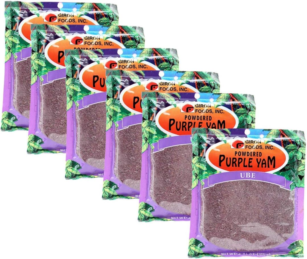 Giron Powdered Purple Yam - Ube, 115g (4 oz), 6 Pack