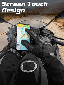 COFIT Breathable Mesh Motorcycle Gloves, Touchscreen Protective Motorbike Gloves for Men and Women BMX ATV MTB Riding, Road Racing, Motocross Racing, Cycling