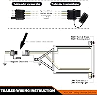 Vista 5 de Arnés de extensión de enchufe para tráiler de 4 cables