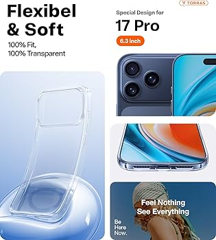 Amazon.com: TORRAS for iPhone 17 Pro Case Crystal Clear, Ultra Amazon.com: TORRAS for iPhone 17 Pro Case Crystal Clear, Ultra