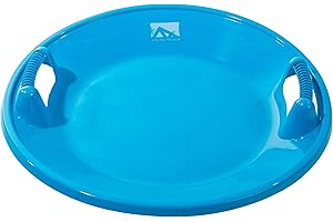 Franklin Kids Toboggan Sled - Arctic Trails Plastic Snow Saucers for Kids