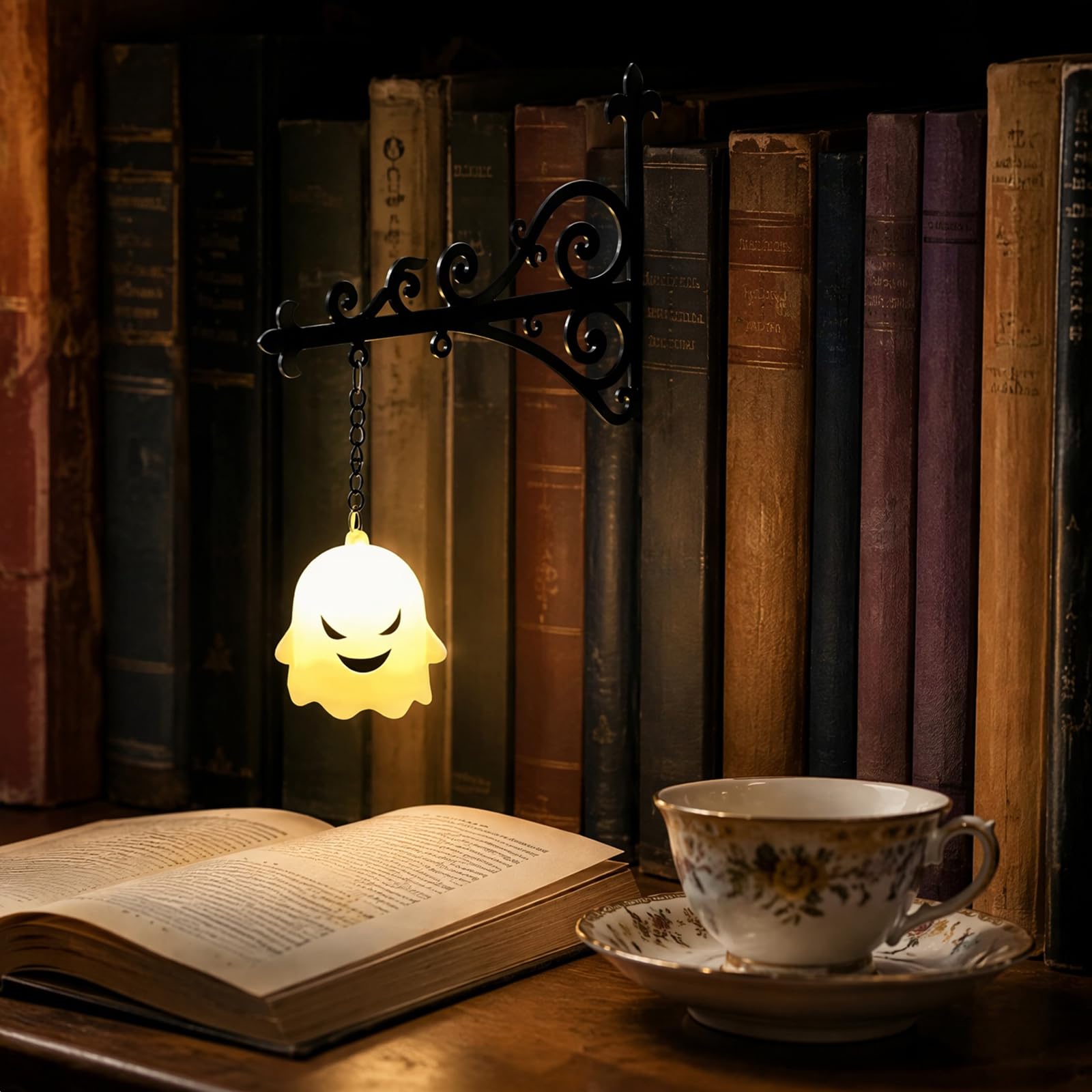 Library Lantern Mini Bookshelf Lamp Multifunctional Decorative Bookshelf