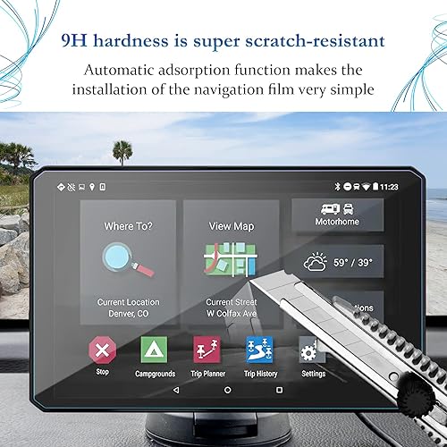 Miniatura 9 de 2 piezas Película protectora de pantalla para Garmin Montana 700 700i 750i GPS Navigator Pantalla Anti-Explosión Vidrio Templado 9H Dureza