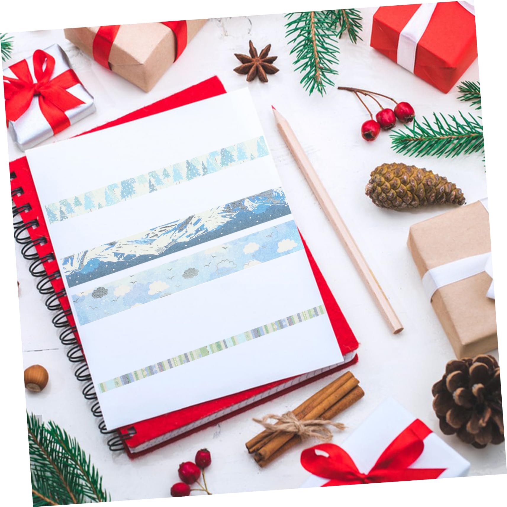TEHAUX 76rollen Weihnachts Washi Tape Für Scrapbooking Und -projekte Dekoratives Klebeband Winter-designs Verzieren Von Tagebüchern Geschenken Und