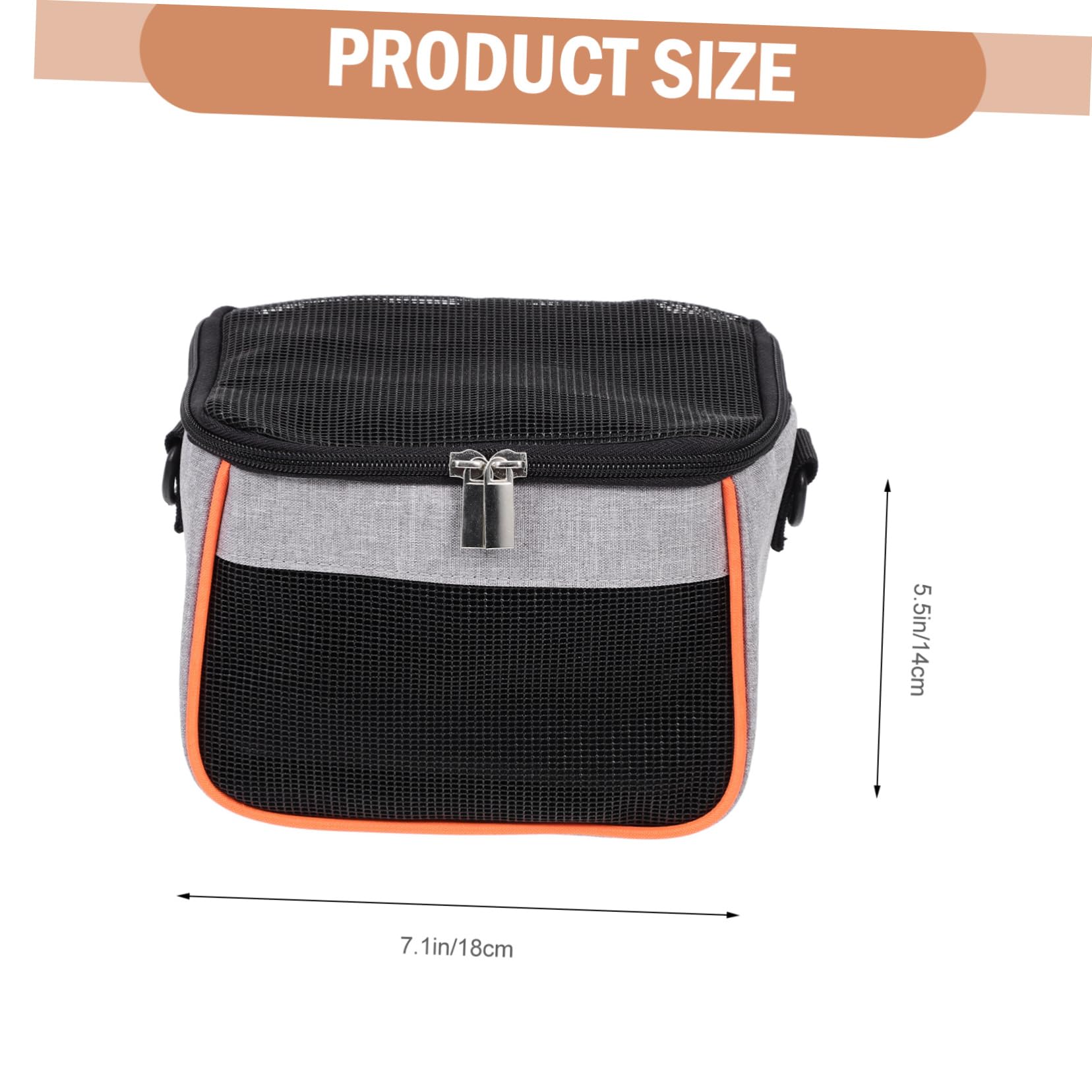 MERRYHAPY Versatile Hamster Backpack Guinea Pig Travel Cage Breathable Mesh Zipper Carrier Adjustable Straps