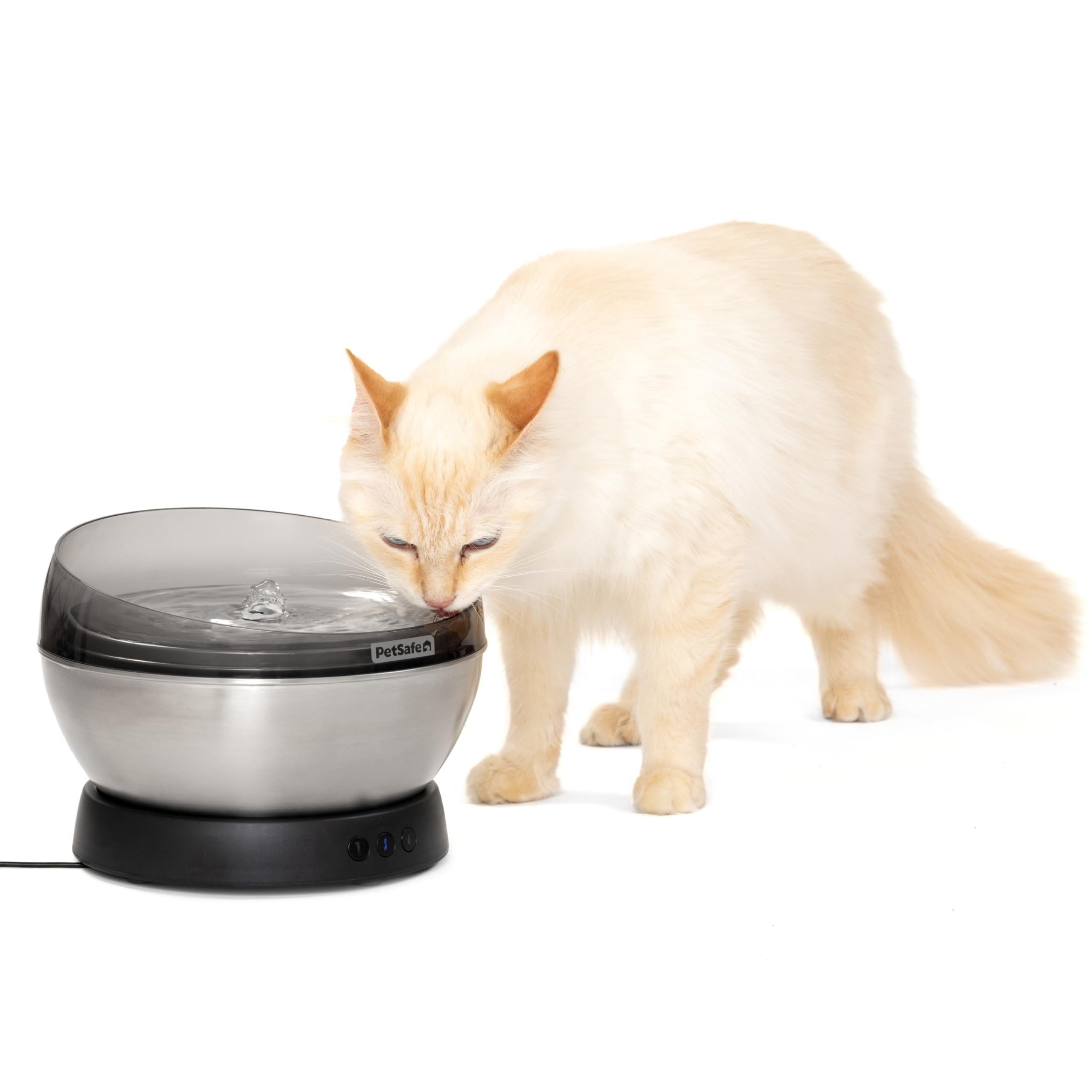 Photo 1 of PetSafe HydroSphere 60 oz Stainless Steel Pet Fountain