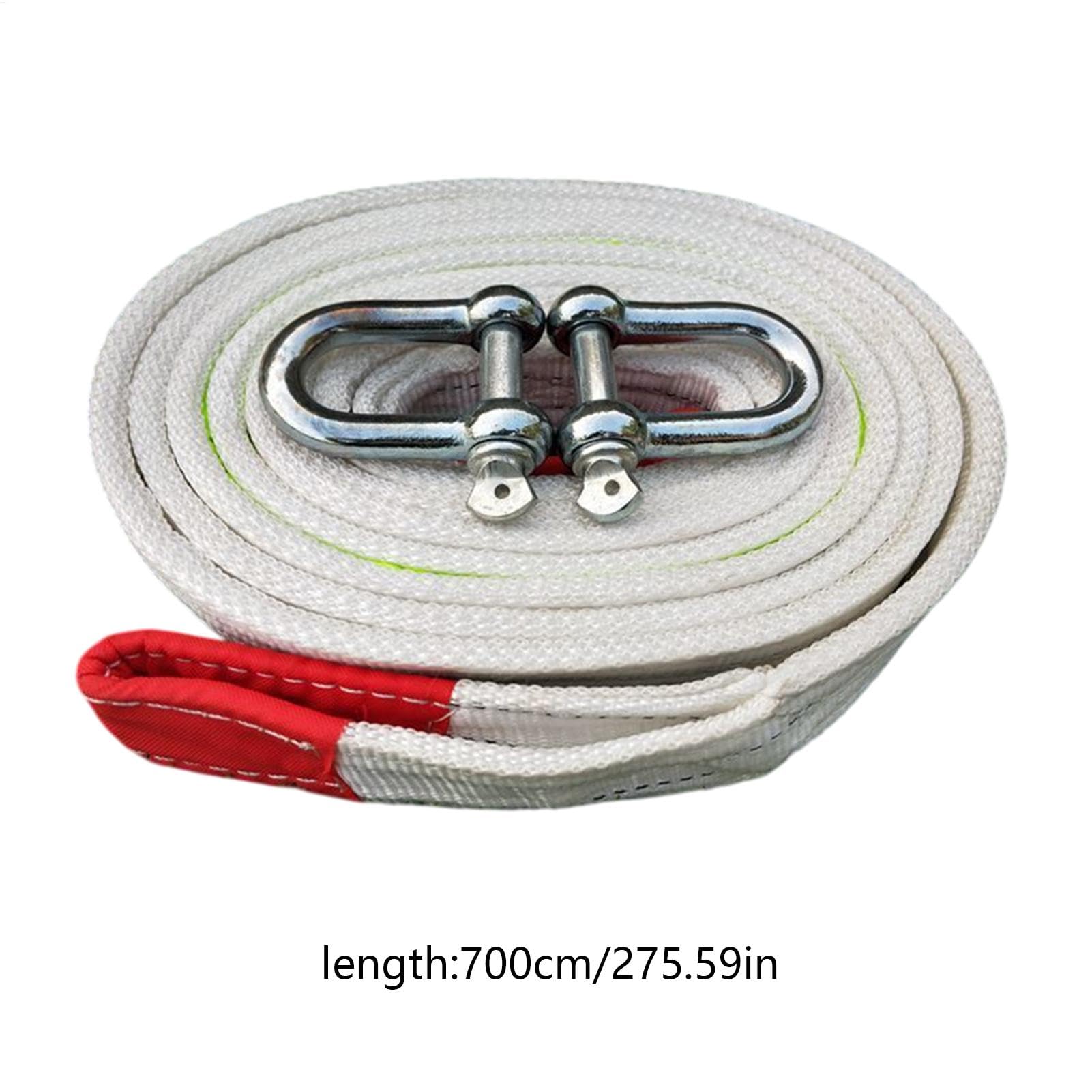 Cuerda de Remolque - Coche, Correa de Remolque de Alto Rendimiento | Cinturón de Remolque de Alto Rendimiento para Coches de recuperación de automóviles para Uso Fuera de Carretera | Cuerda de remolque reflectante para vehículos de camiones, accesorios de