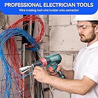 Vista 5 de Conector de tuerca de alambre premium, vástago de acero inoxidable, herramienta de torsión de cable duradero para taladro eléctrico (2 unidades)