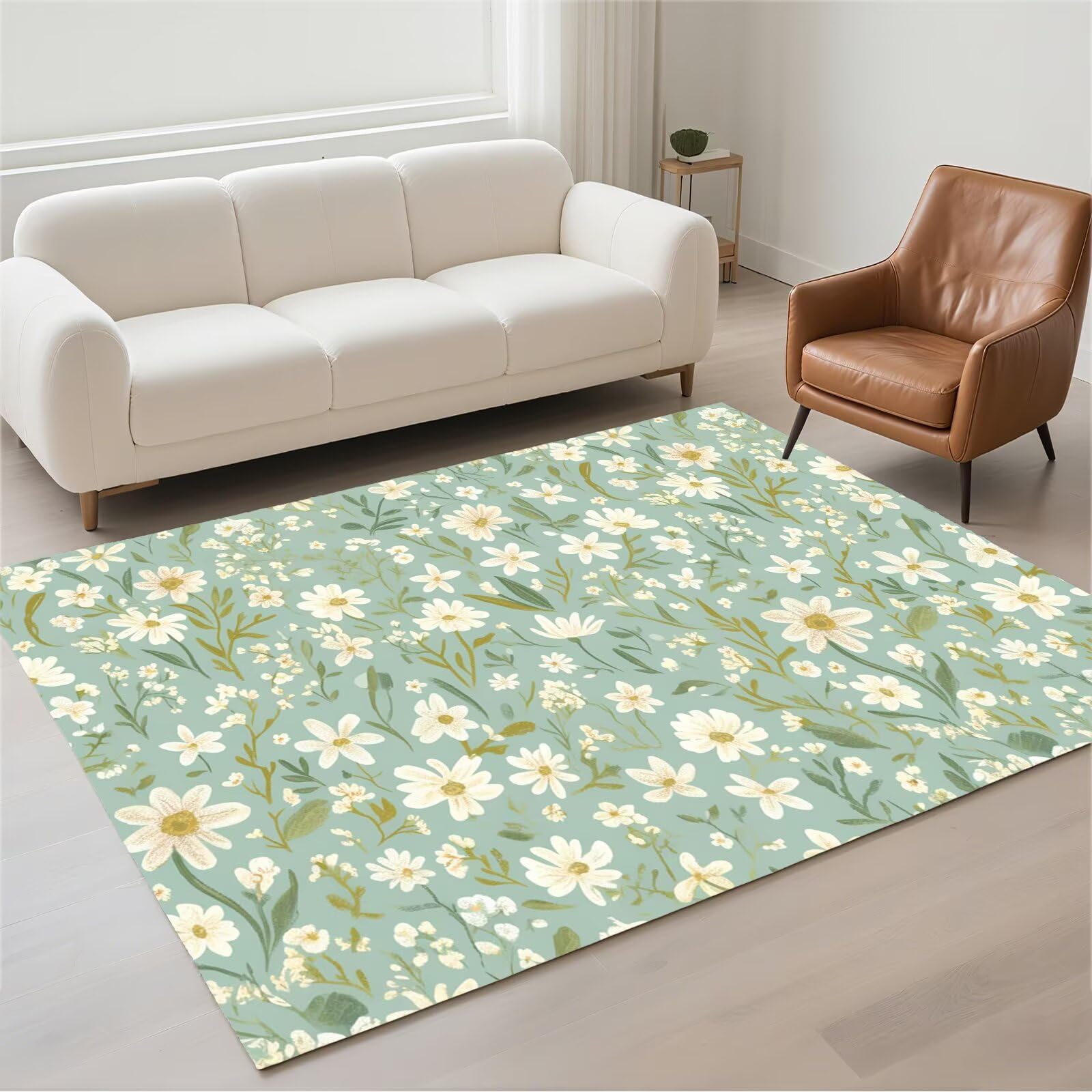 Tapis de cuisine sauge 13-1187 étanche pour couloir et chambre