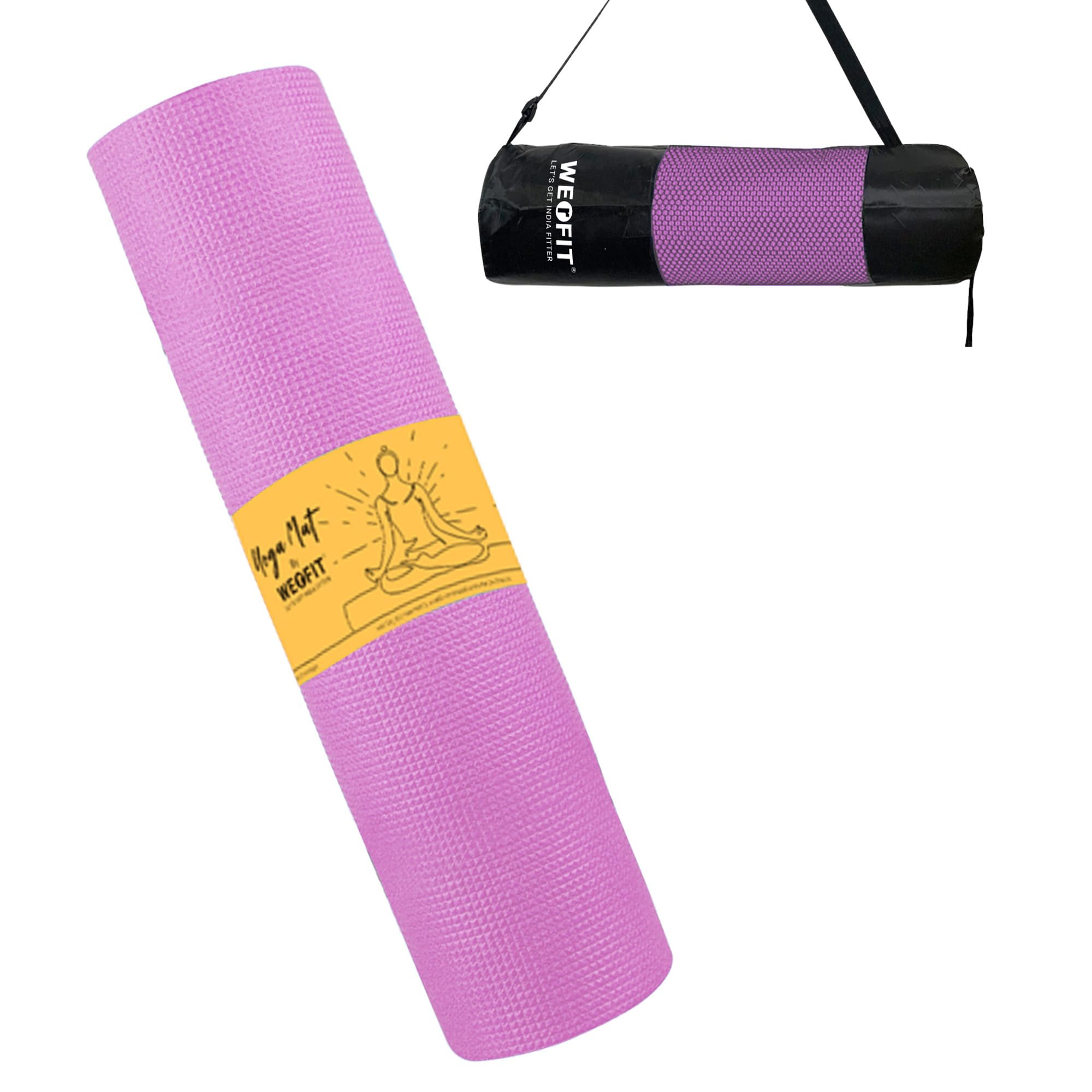 Yoga Mat for Woman with Cover Bag | 4 mm Thick Gym Mats Anti-Slip, Eco-Friendly EVA Material | Exercise Mat for Boys and Kids with Comfort & Grip for Yoga, Pilates, Home, Gym Workouts-image-47