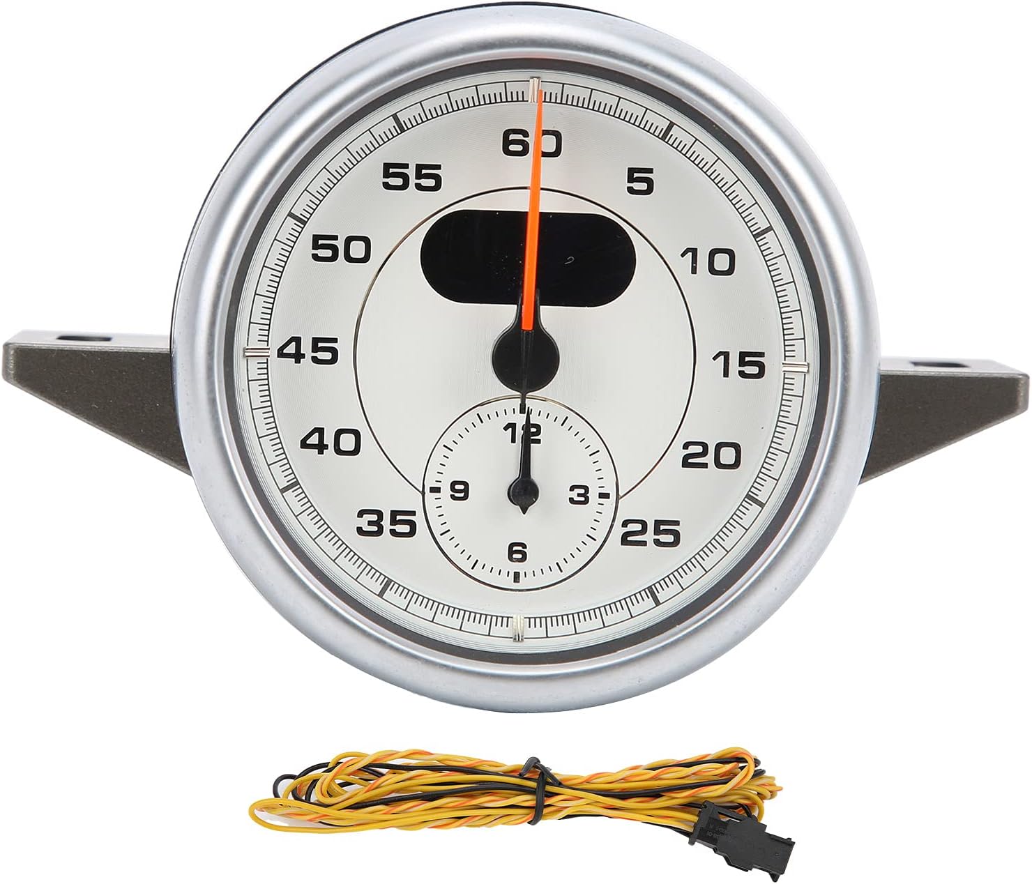 Brilluxa Gauge Clock, Dashboard Meter, Compatible with Panamera 2010-2016, Instrument Cluster Clock Replacement, Car Interior Modification Part (White)