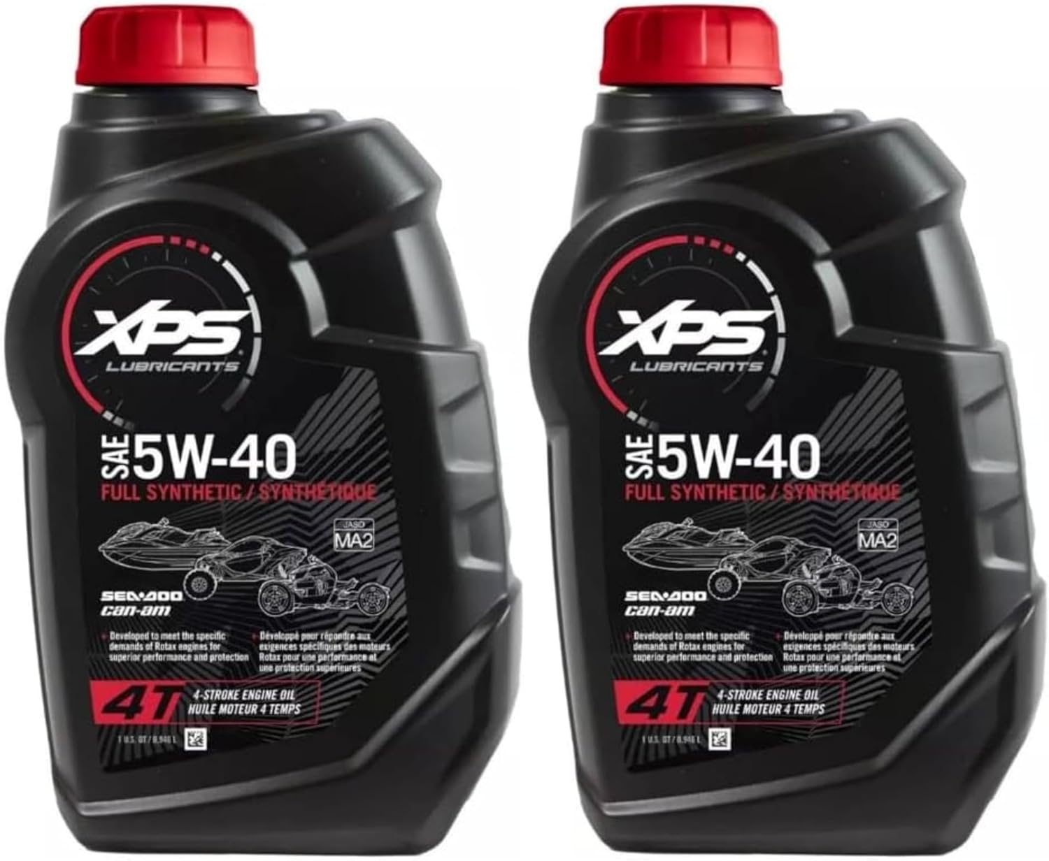 BRP Can-Am Sea-Doo OEM 4T 5W-40 Synthetic Oil, QTY 2, 9779492