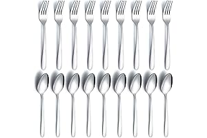 24-Piece Silverware Forks and Spoons Set