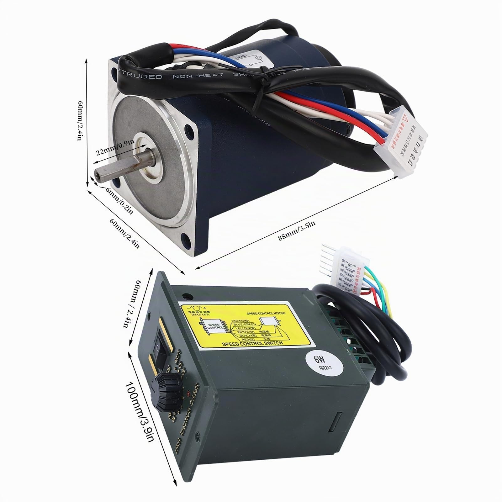 Motoriduttore 6W Velocità Variabile Alta Coppia Basso Rumore 2800 giri min Motore Reversibile AC 220V Resistente al Calore per Automazione Industriale Sistemi Trasmissione