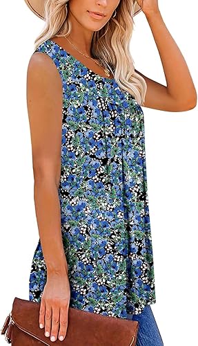 Miniatura 3 de Camisetas sin mangas para mujer y camisetas florales de verano de manga corta