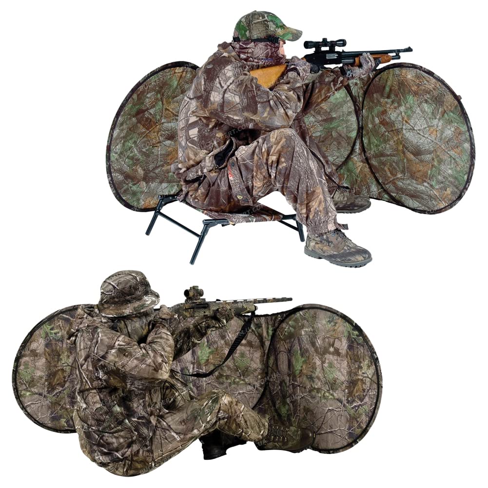 Ameristep Jakehouse - Persiana portátil Ligera y Duradera de 96 x 27 Pulgadas, tamaño Compacto, Capacidad para 2 Personas, para Caza de Pavos, Color Roble musgoso