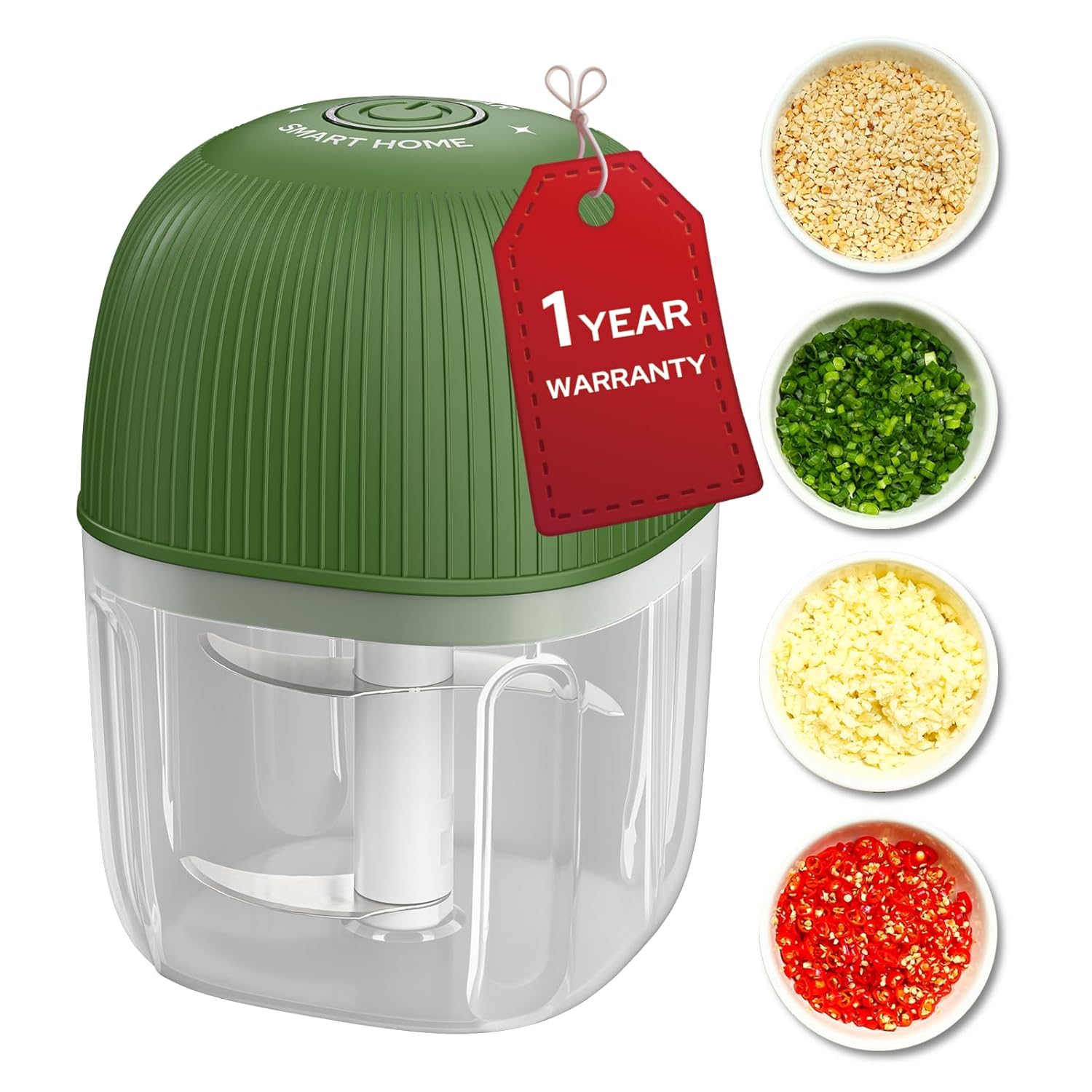 COSTAR 250ML Mini Electric Chopper for Kitchen Use – 304 Stainless Steel Blades Onion chopper, One Touch Operation Mini Grinder for Mincing Garlic, Ginger,Vegetable (Green) COSTAR 250ML Mini Electric Chopper for Kitchen Use – 304 Stainless Steel Blades Onion chopper, One Touch Operation Mini Grinder for Mincing Garlic, Ginger,Vegetable (Green)